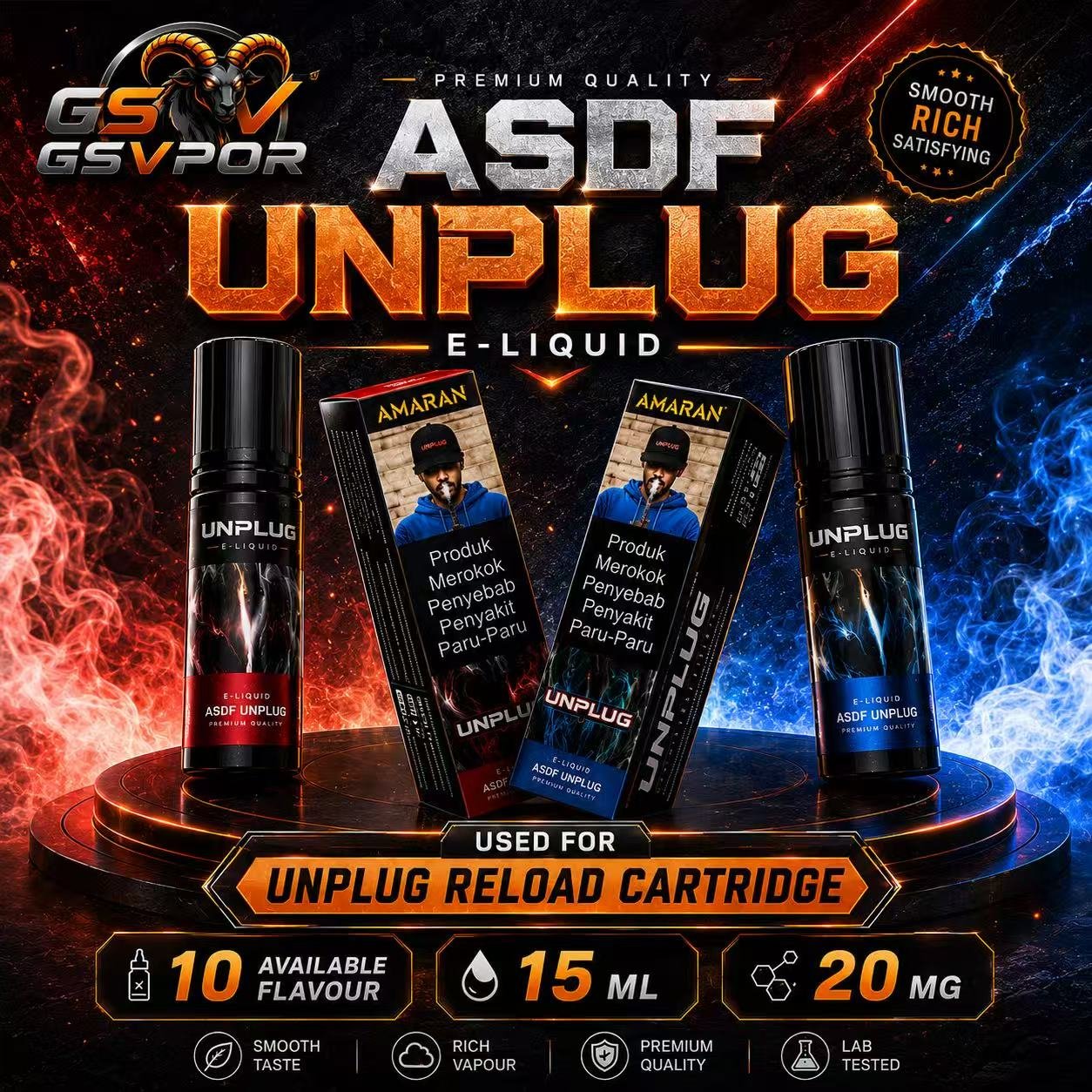 Image_20260819234342_375_126 ASDF UNPLUG E-LIQUID 15ML - Image 1