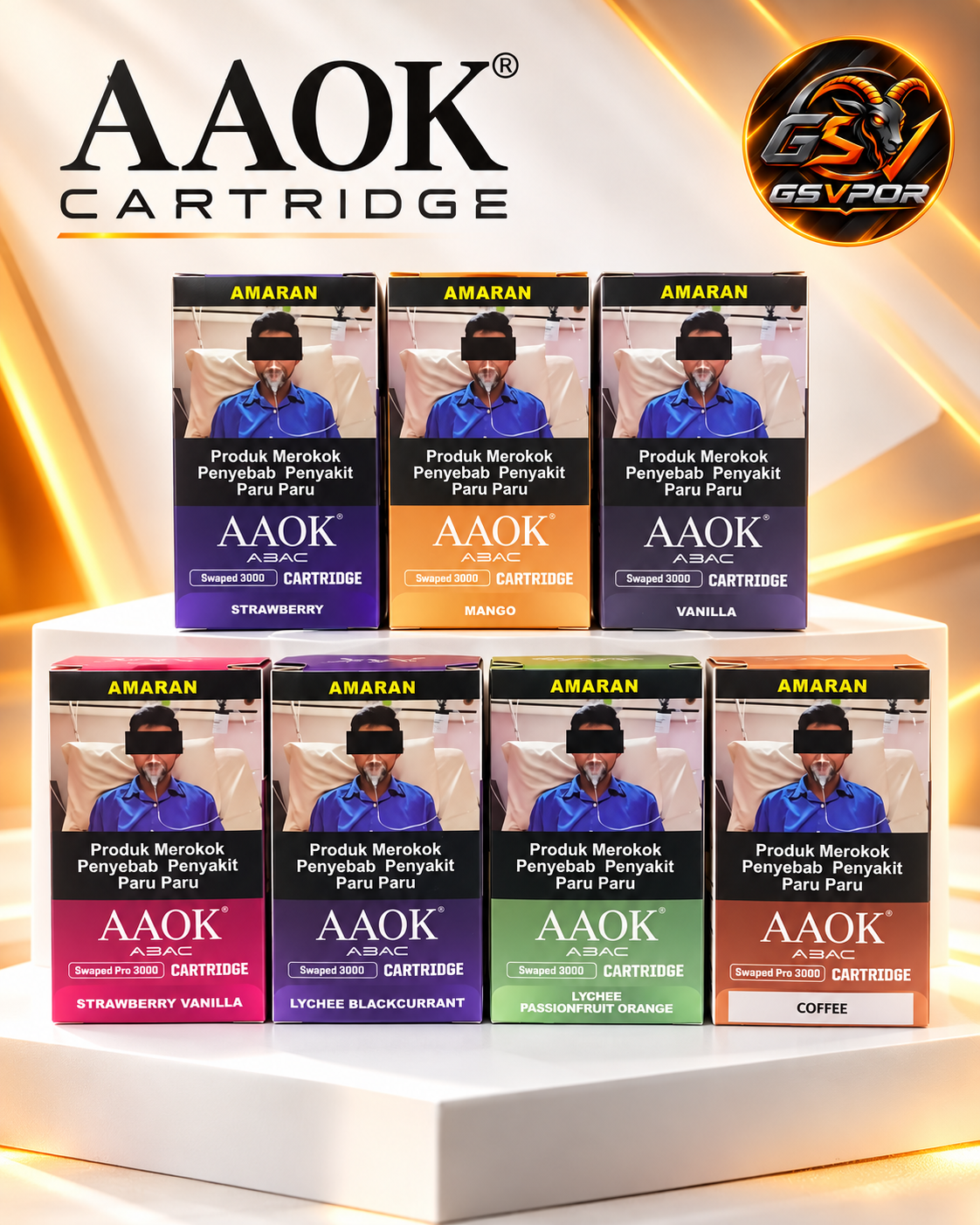 aaok abac AAOK ABAC SWAPPED 3000 CARTRIDGE - Image 1