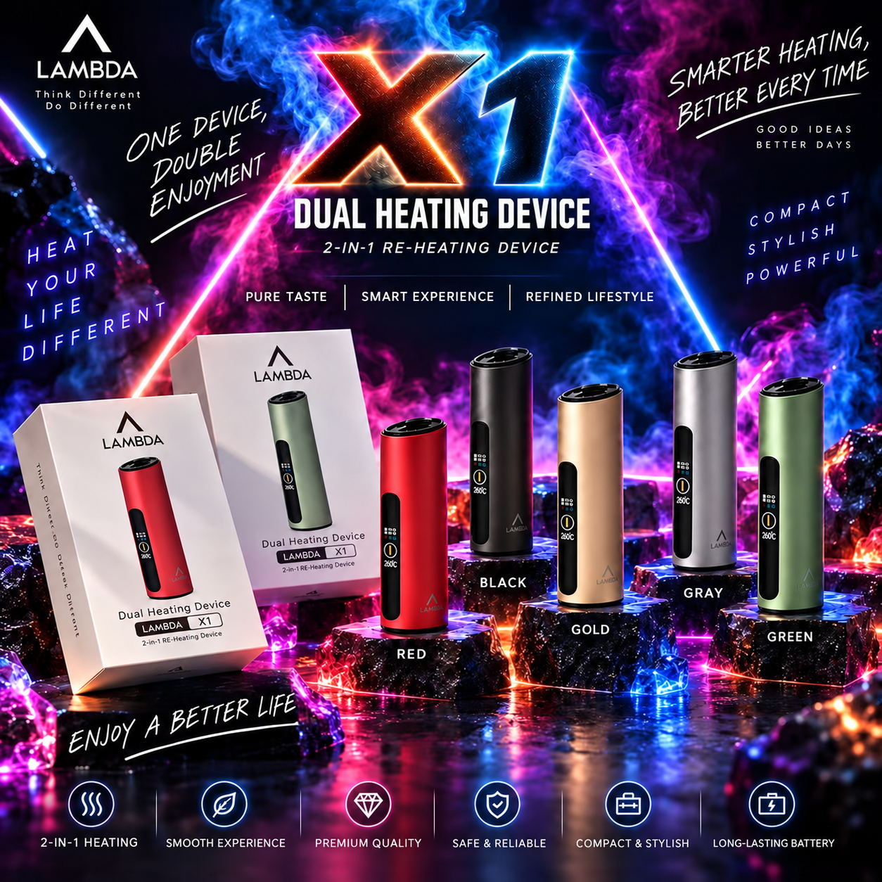 terea 1 LAMBDA X1 DUAL HEATING DEVICE - Image 1