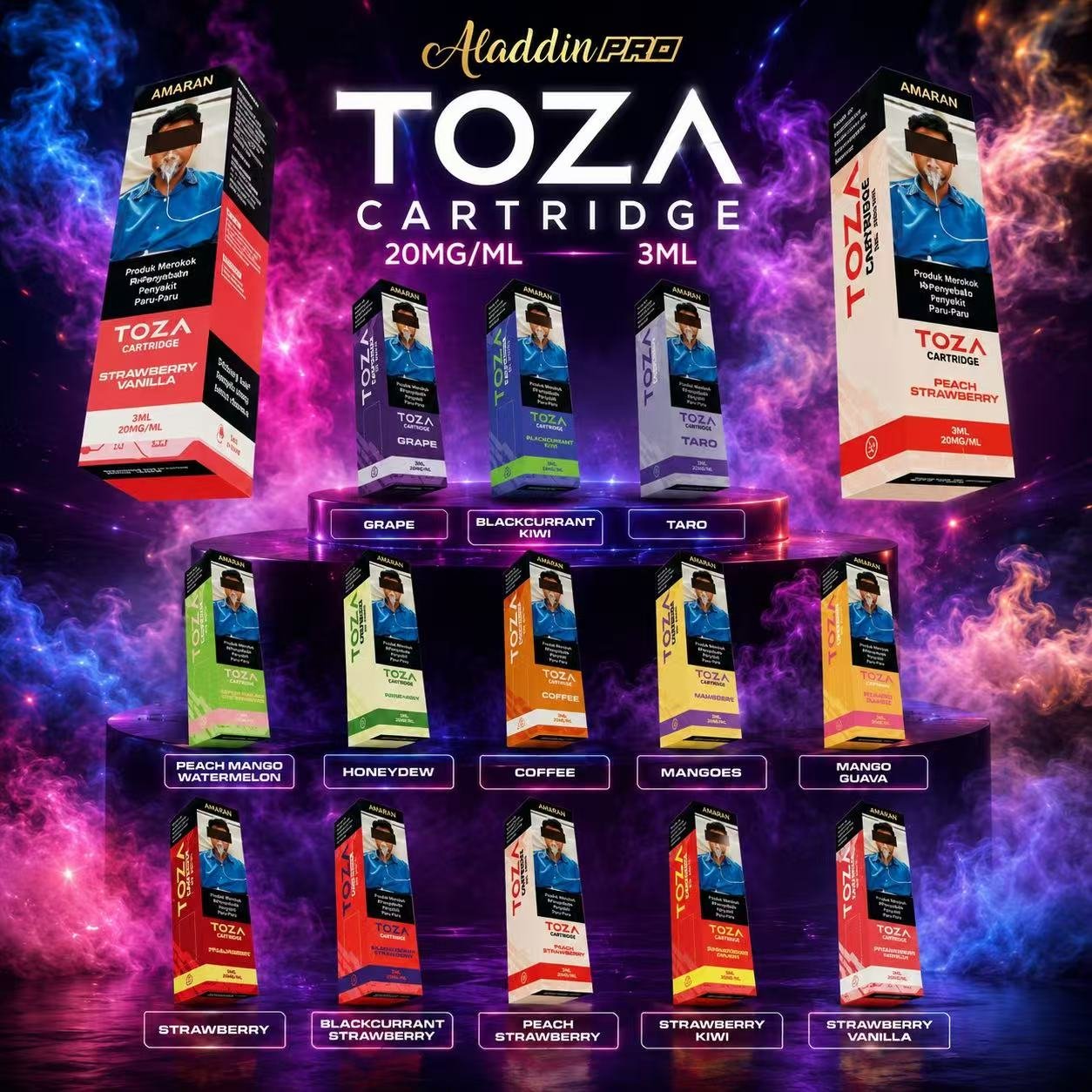 toza TOZA FLAVOUR CARTRIDGE 3ML - Image 1